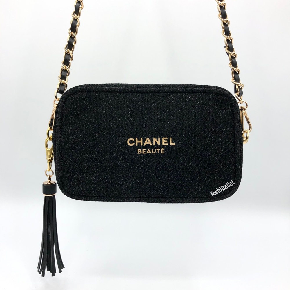 🆕 Chanel Cosmetic Pouch to Crossbody Bag Purse - Picture 6 of 14